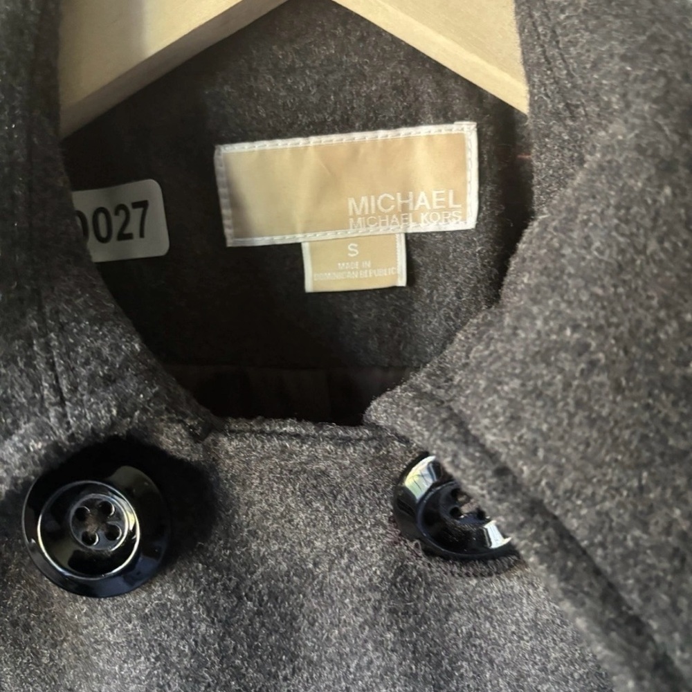 Michael Kors Charcoal Double-Breasted Bomber Jacket - Picture 3 of 5